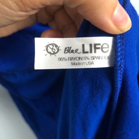 Blue Life cobalt blue high low maxi summer dress - Picture 5 of 5